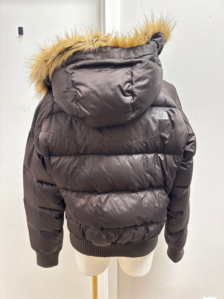The North Face Brown Cropped Down Jacket