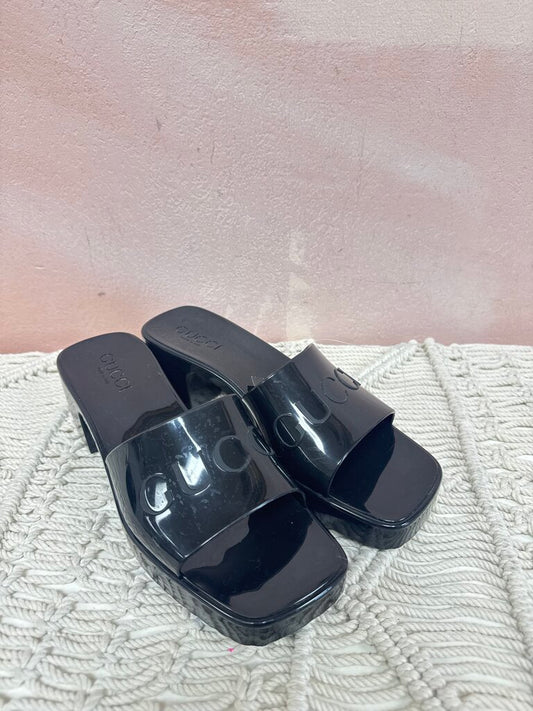 Gucci Black Rubber Slide