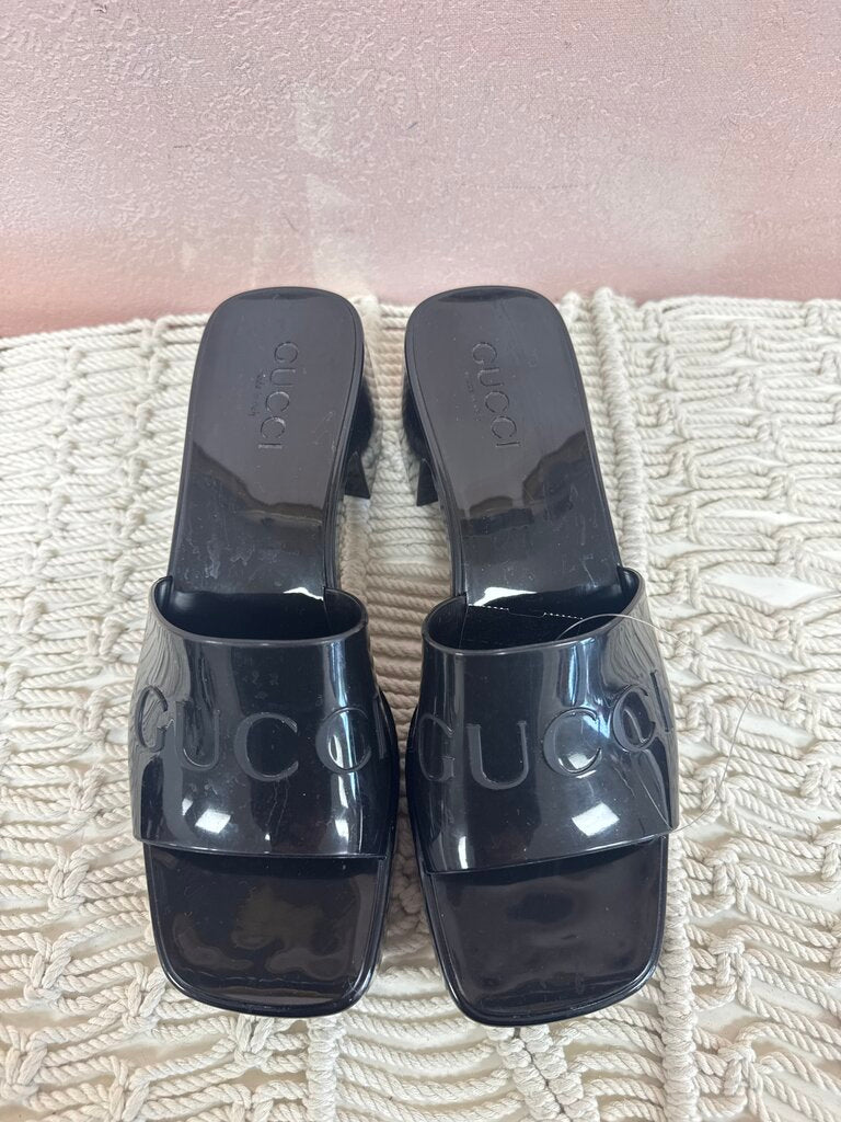 Gucci Black Rubber Slide