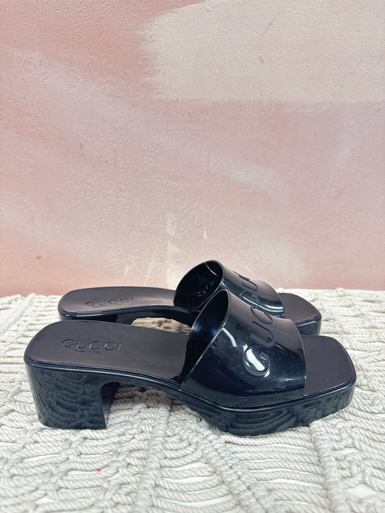 Gucci Black Rubber Slide
