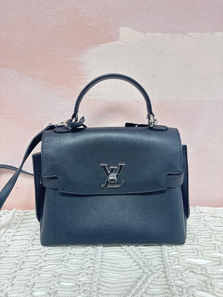 Louis Vuitton Black Taurillon LockMe Ever BB w/Dustbag and Box