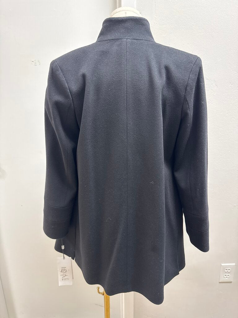 Fleurette Black Overcoat NWT