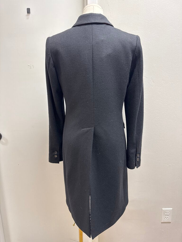 Kal Rieman Black Wool Overcoat