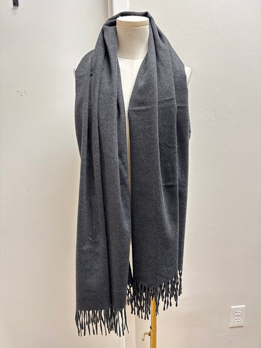 Max Studio Grey Cashmere Scarf