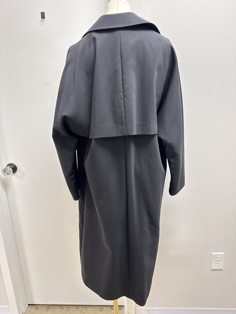 Donna Karan Black Overcoat