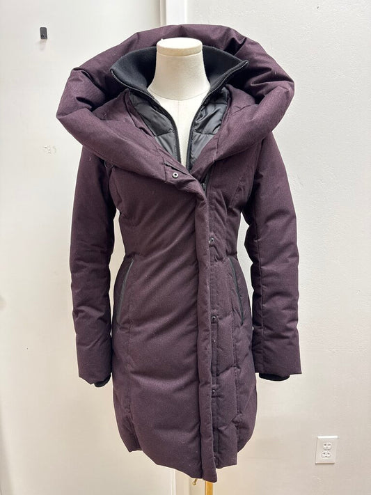 Soia & Kyo Maroon Wool Dow Coat