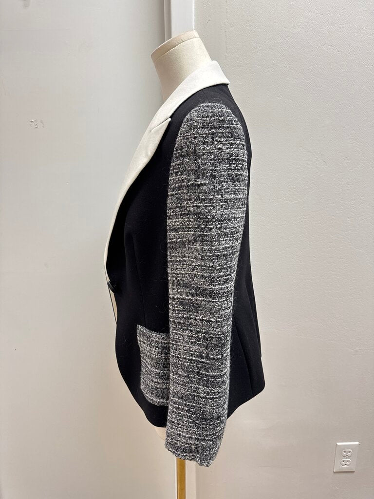 Escada Black and White Tweed Blazer