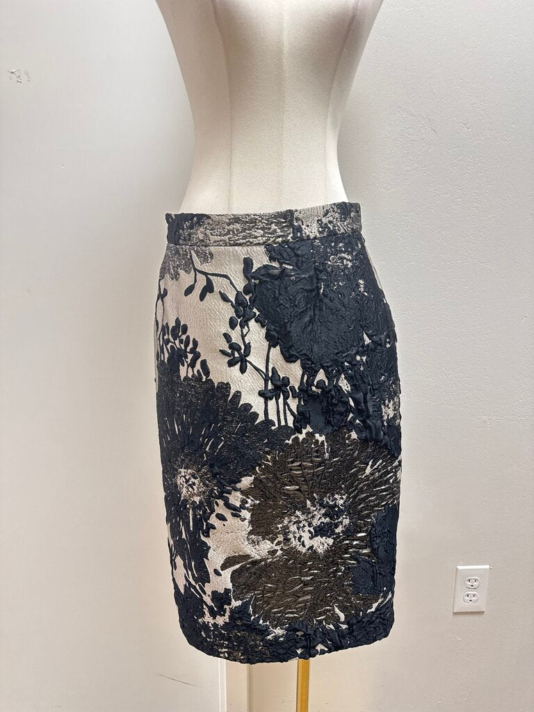 Escada Grey Metallic Skirt