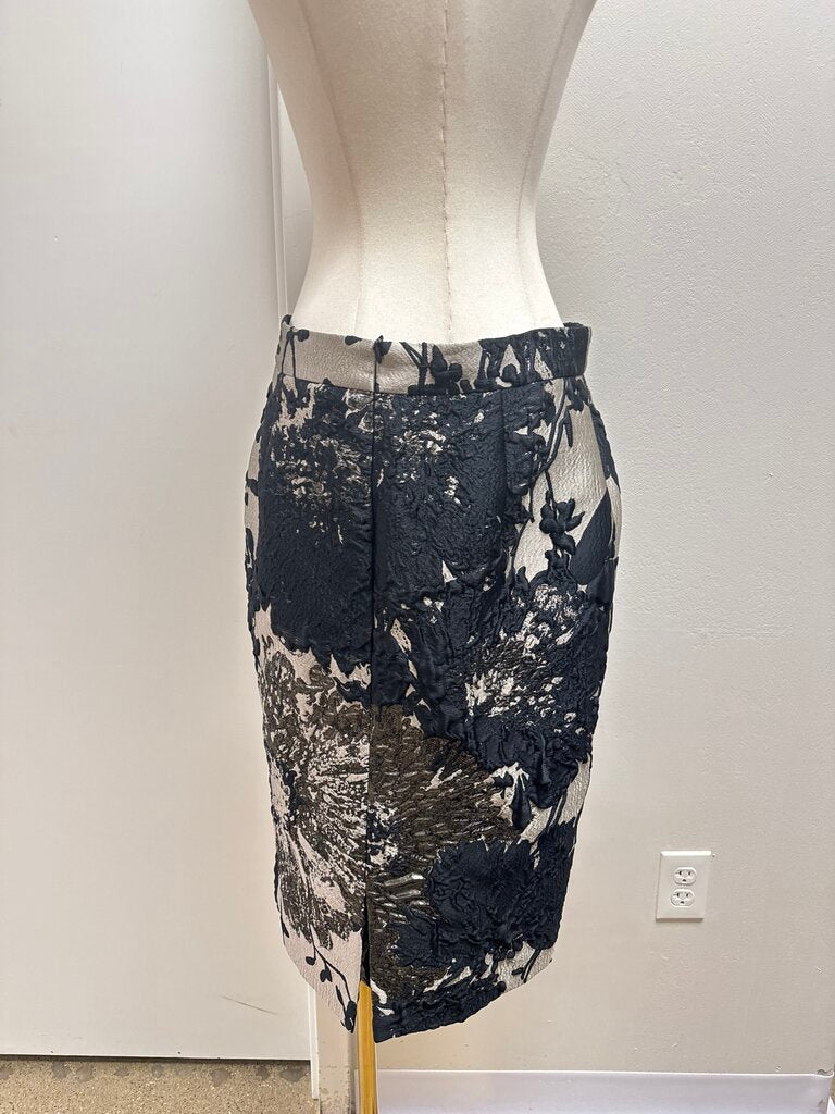 Escada Grey Metallic Skirt