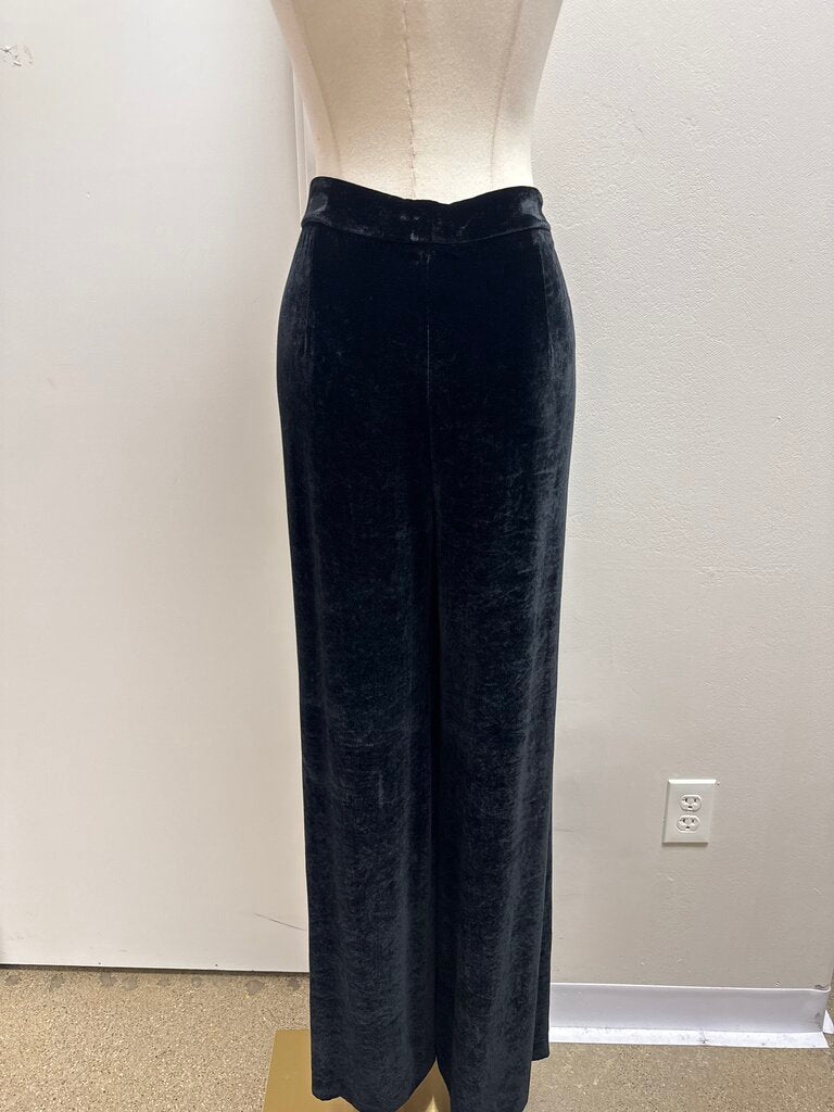Escada Black Velvet Wide Leg Pant