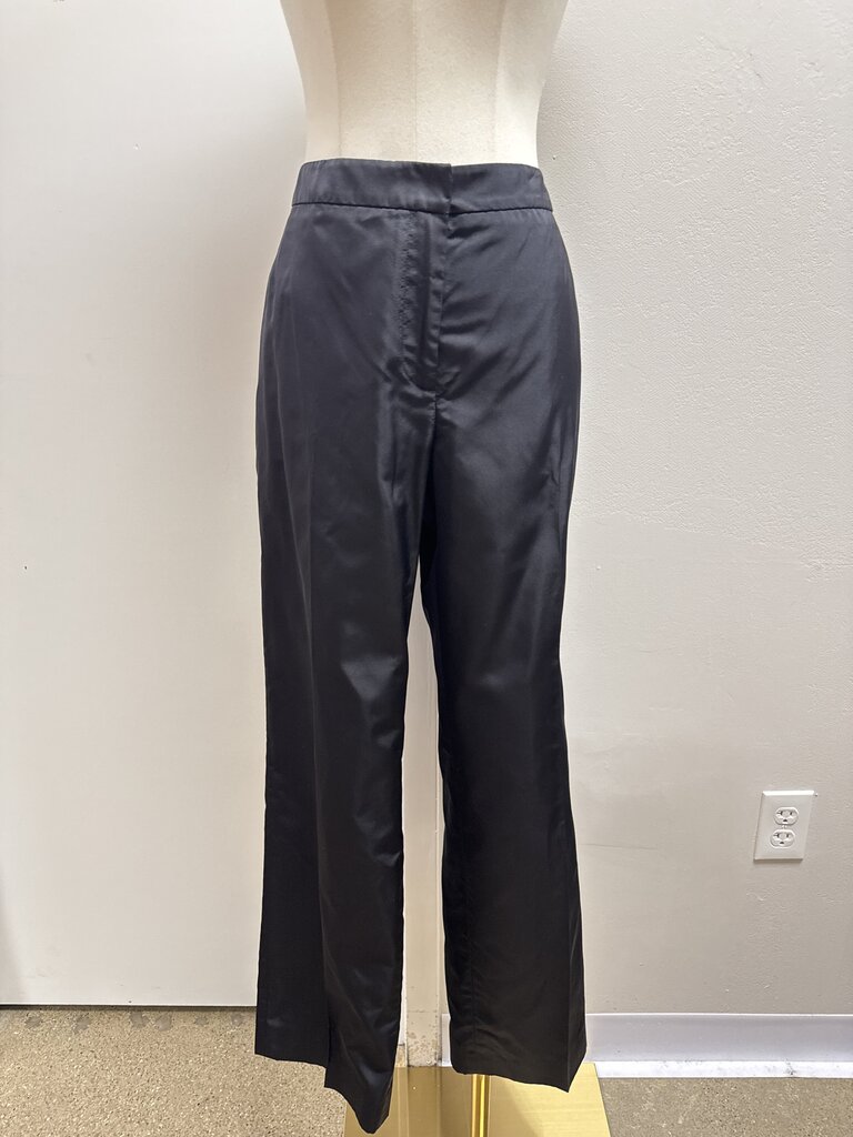 Donna Karan Black Silk Trouser