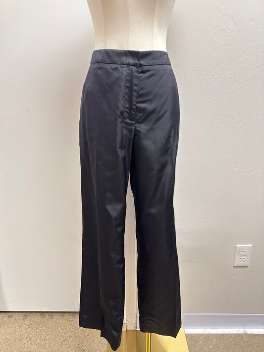 Donna Karan Black Silk Trouser