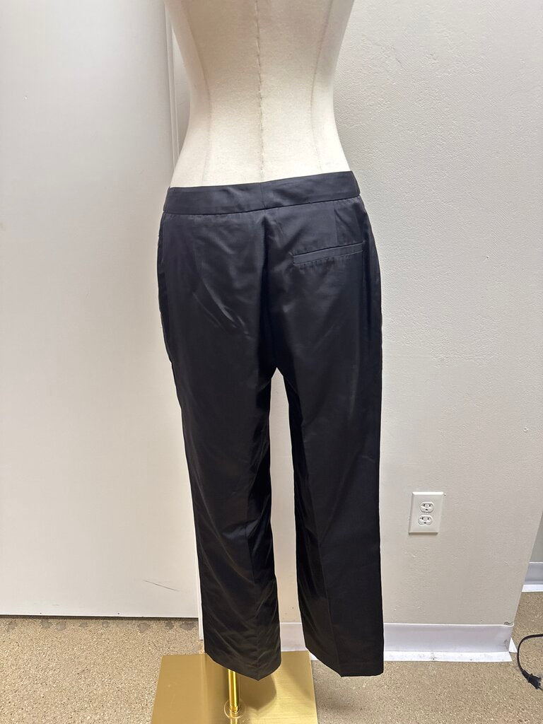 Donna Karan Black Silk Trouser