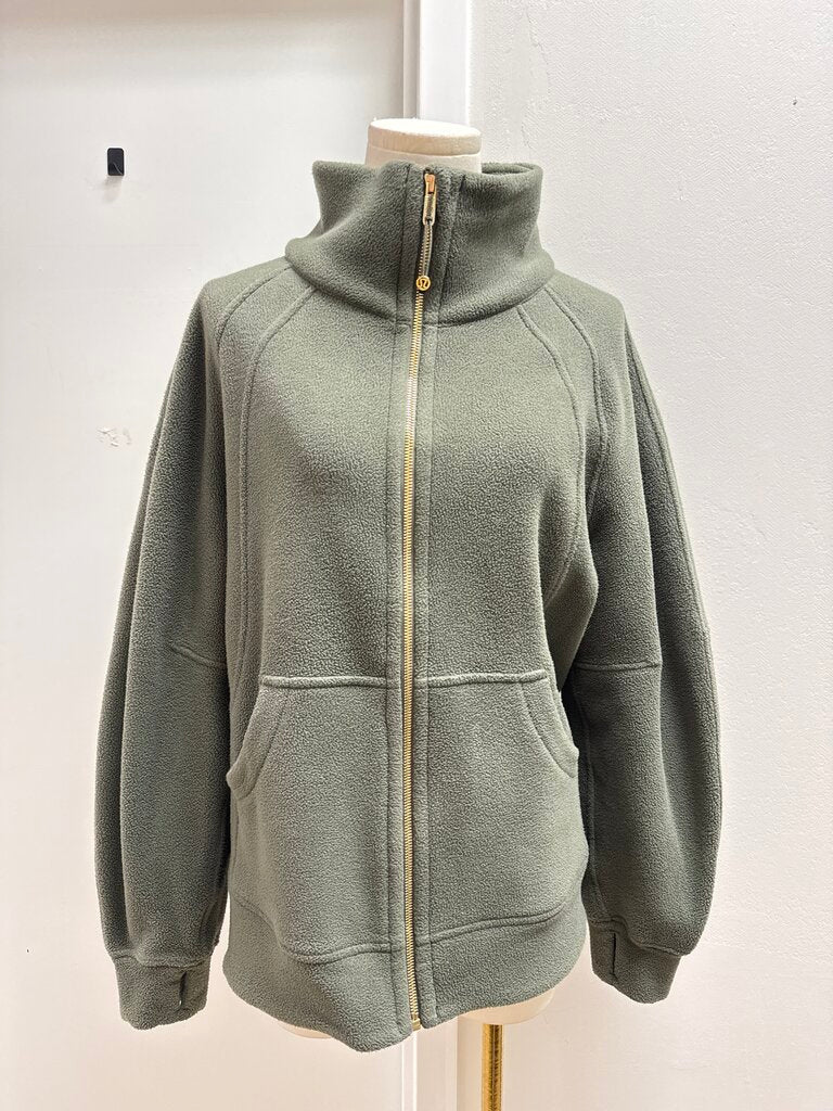Lululemon Olive Fleece Jacket