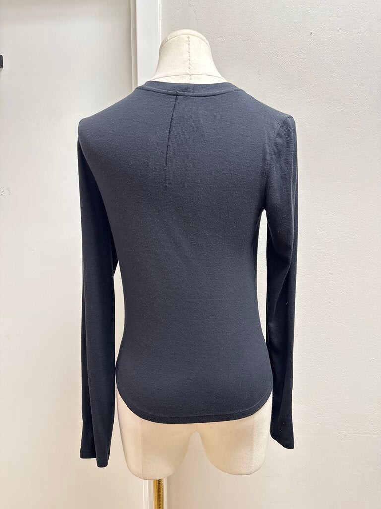 Lululemon Black Ribbed Henley