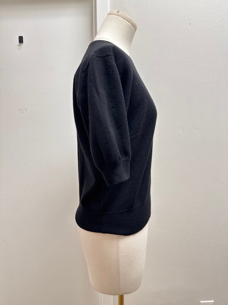 Cashmeres Black Short Sleeve Top