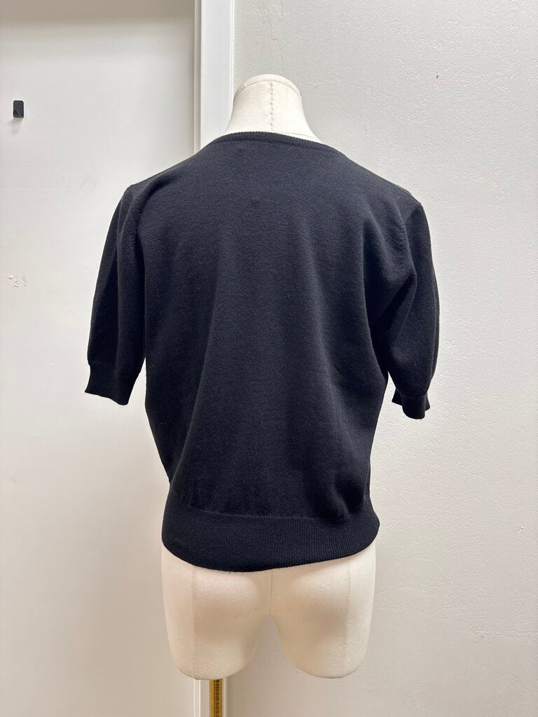 Cashmeres Black Short Sleeve Top