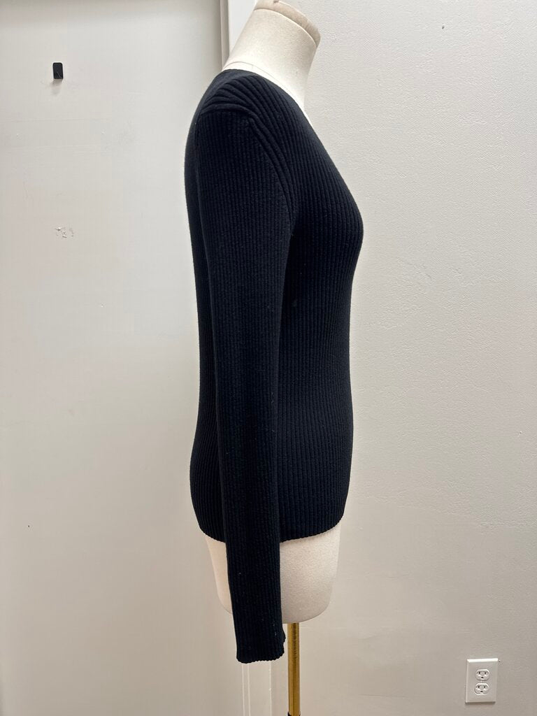 Escada Black Ribbed Top