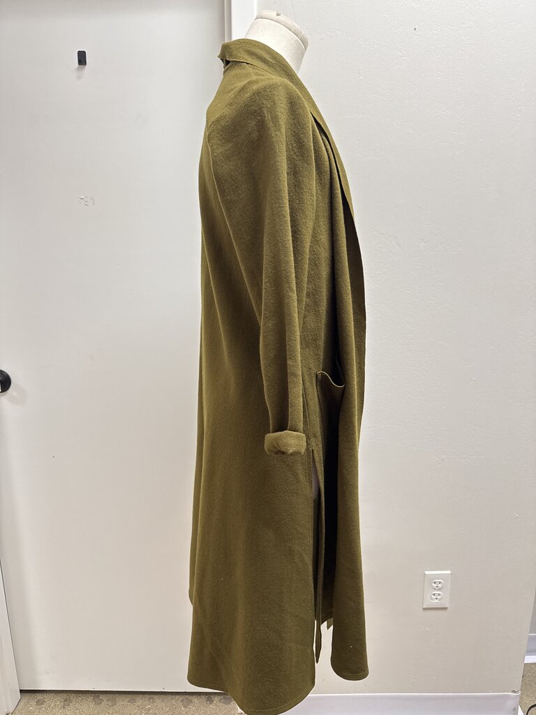 Eileen Fisher Olive Felt Open Jacket