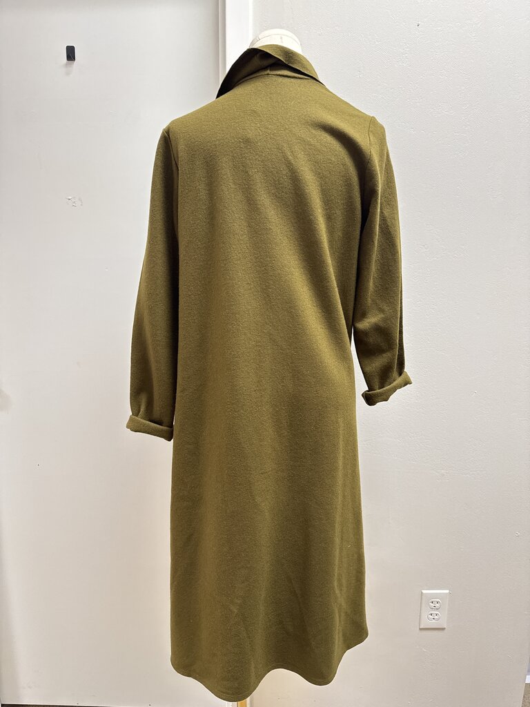 Eileen Fisher Olive Felt Open Jacket