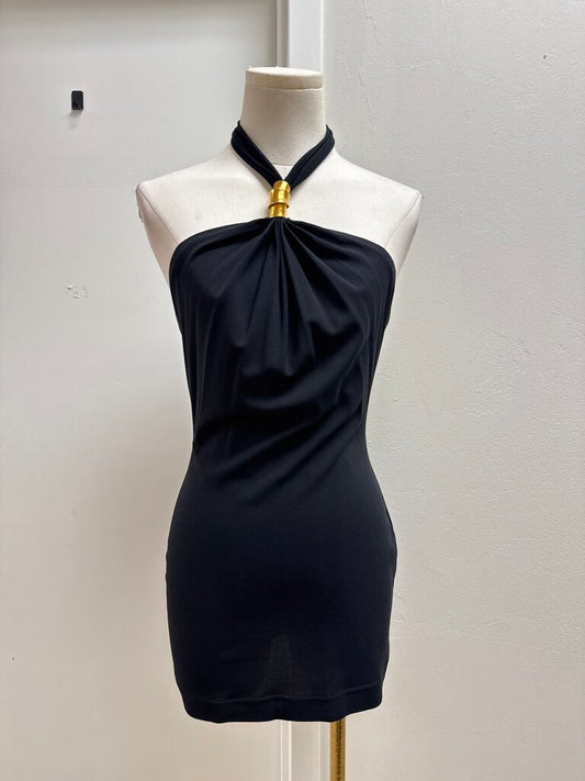 Donna Karan Black Halter Top