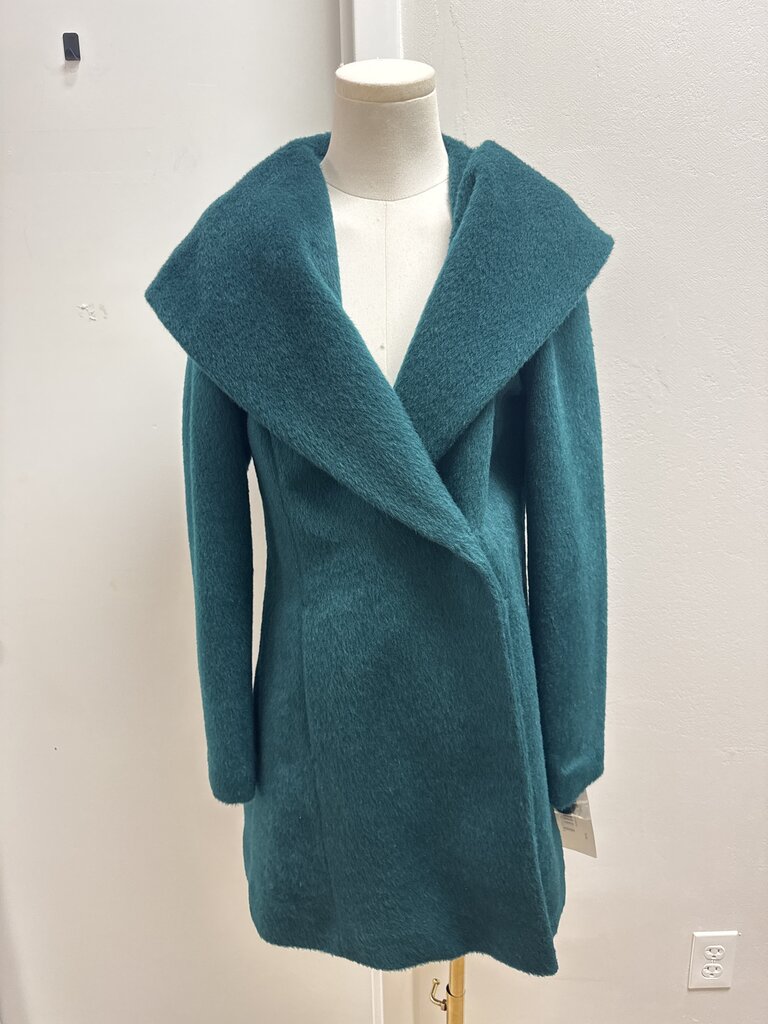Trina Turk Green Overcoat NWT