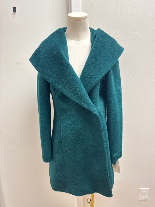 Trina Turk Green Overcoat NWT