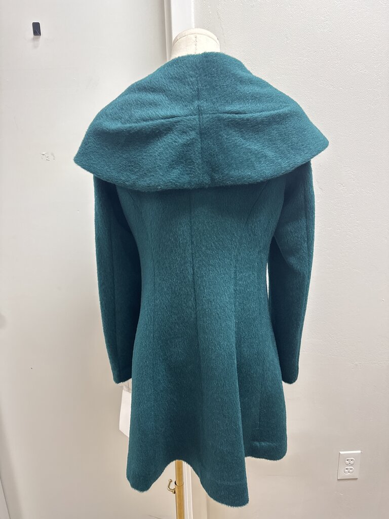 Trina Turk Green Overcoat NWT