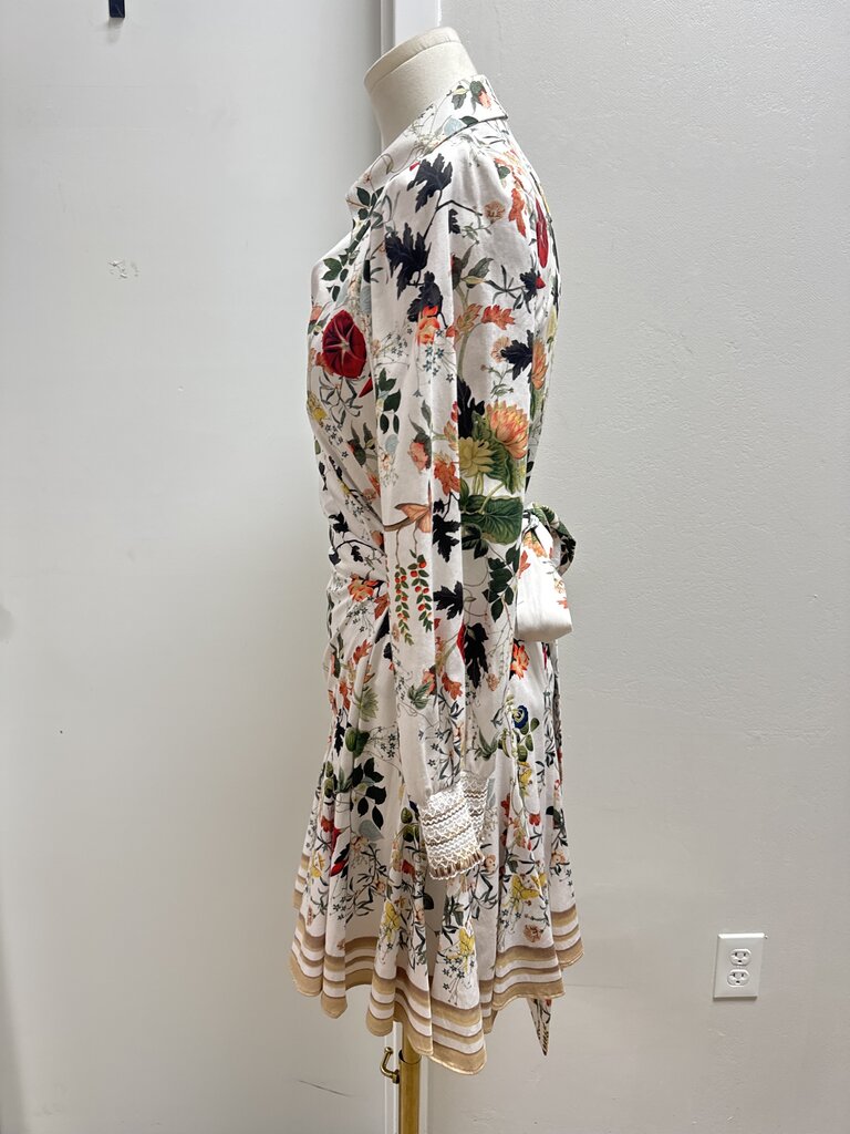 Alice + Olivia Ivory Floral Wrap Dress NWT