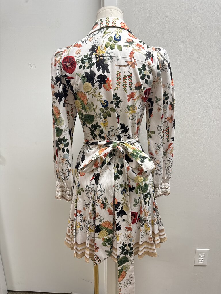 Alice + Olivia Ivory Floral Wrap Dress NWT