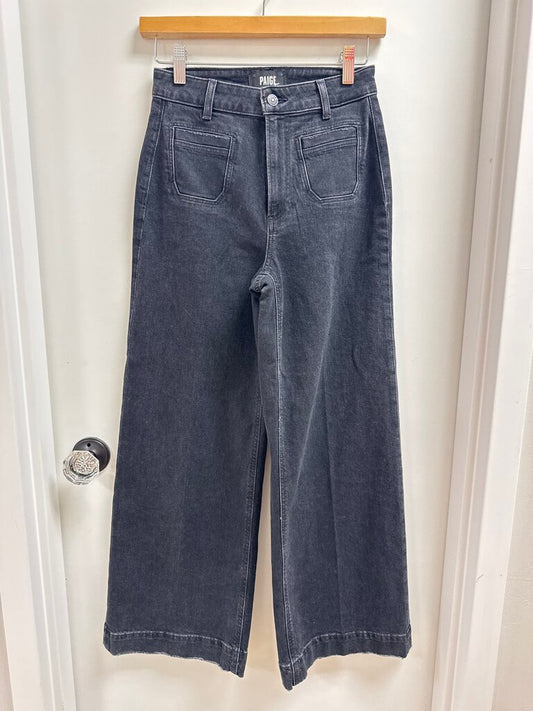 Paige Black Wide Leg Jean