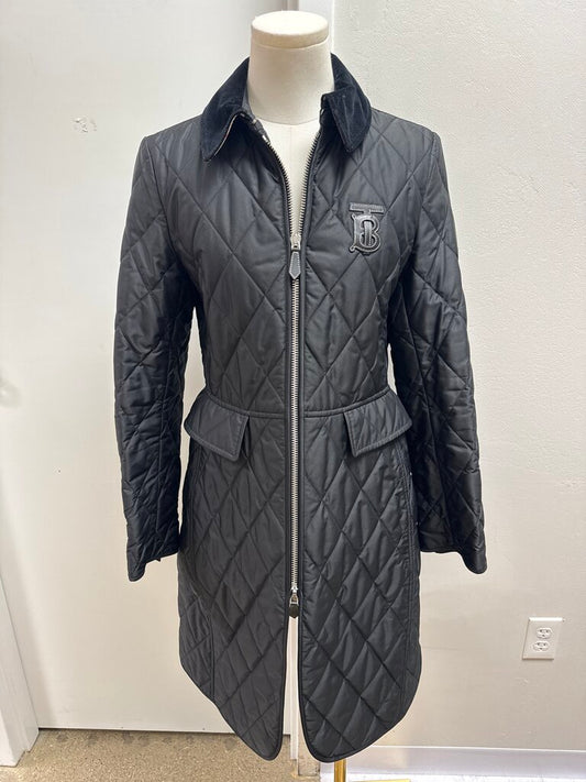 Burberry Black Quilted Field Jacket