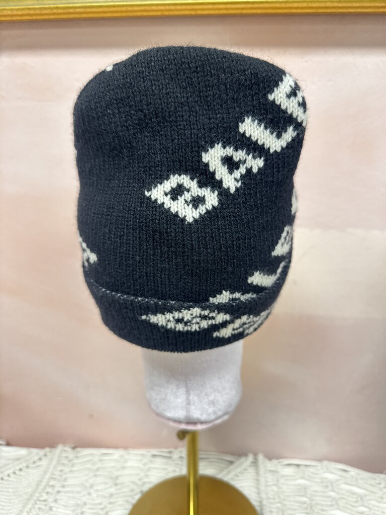 Balenciaga Black Logo Beanie