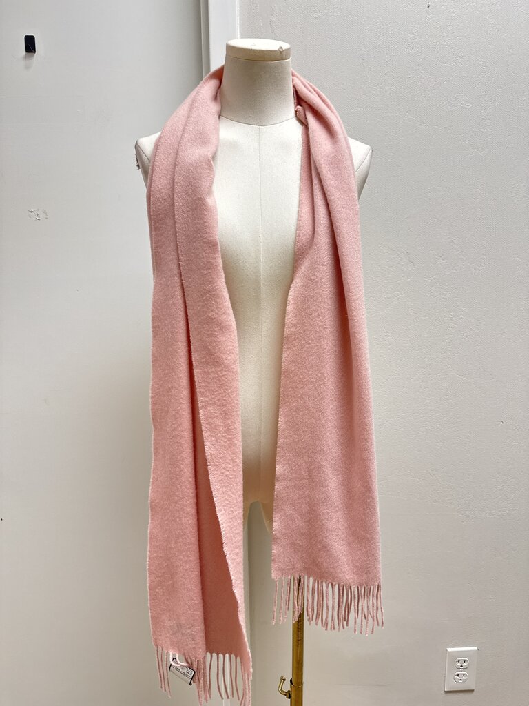 Johnstons of Elgin Pink Cashmere Scarf