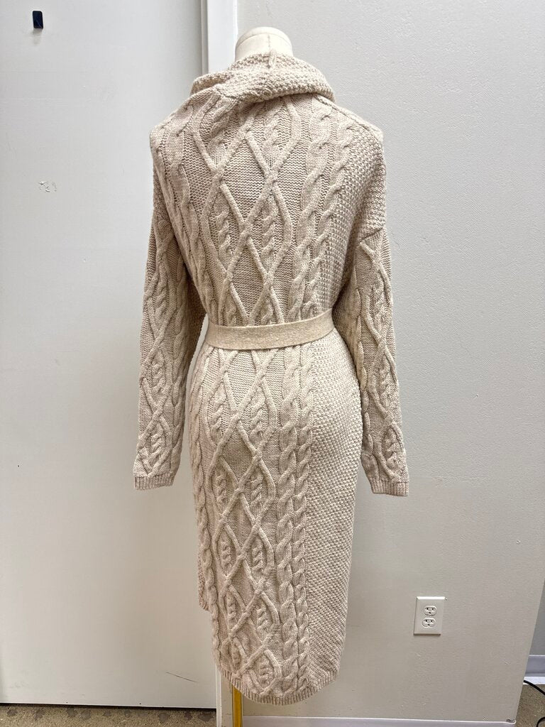 Anthropologie Tan Cable Knit Coatigan NWT