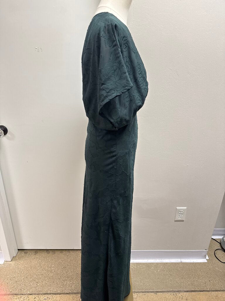 Hutch Green Cap Sleeve Midi Dress NWT