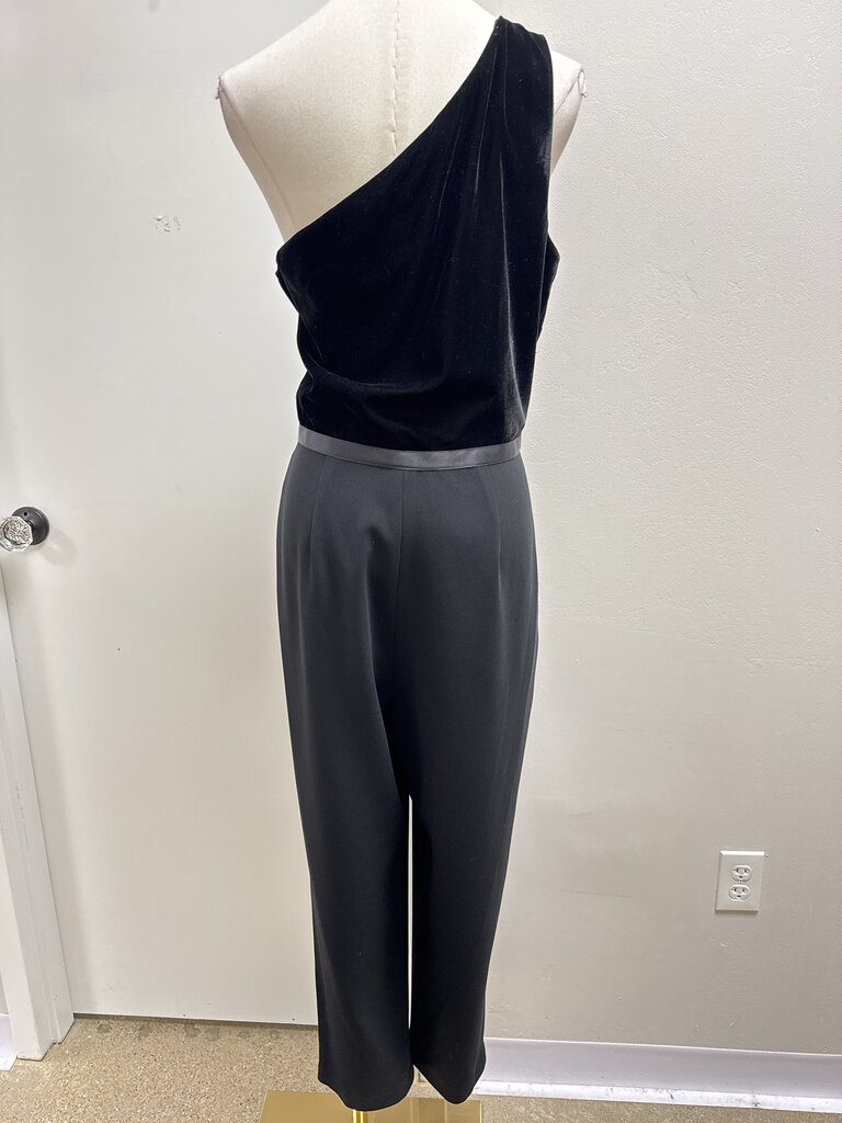 Shoshanna Black Velvet Jumpsuit