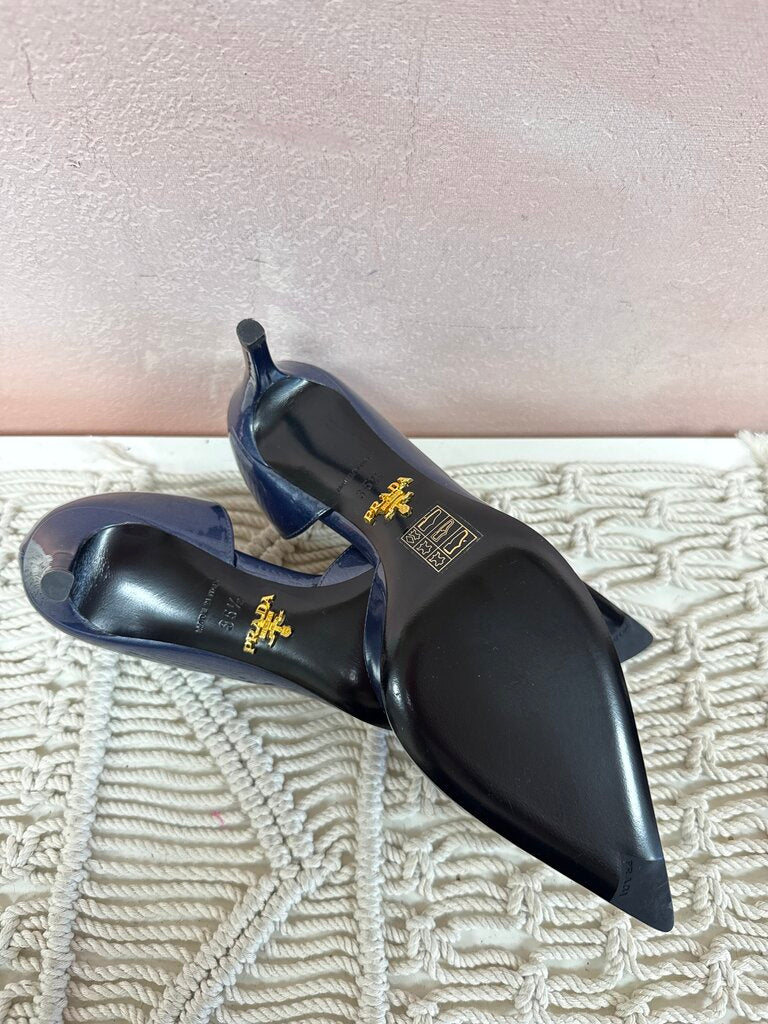 Prada Blue Patent Pump NWT