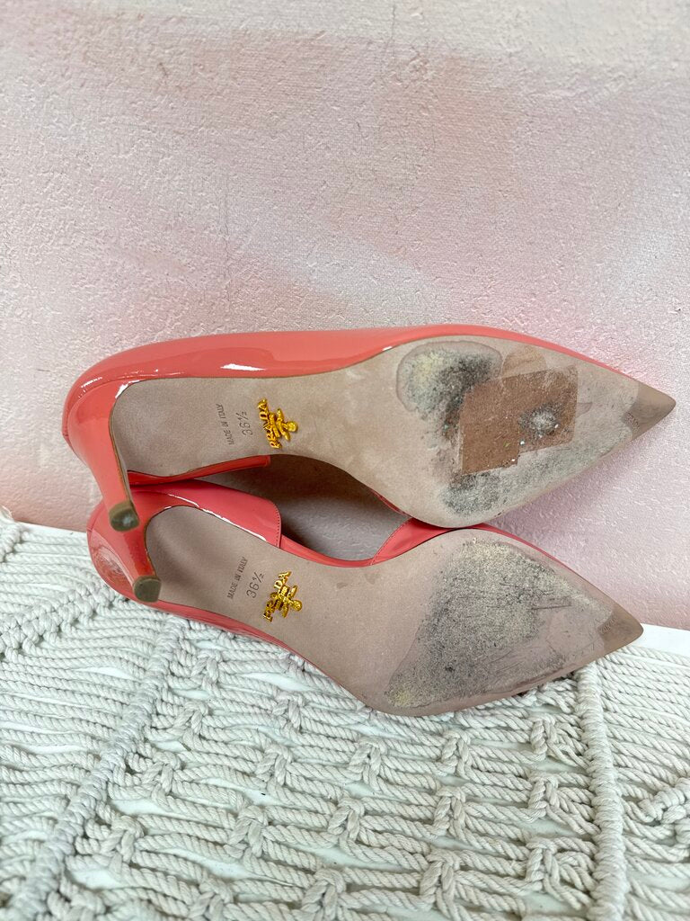 Prada Coral Patent Pump