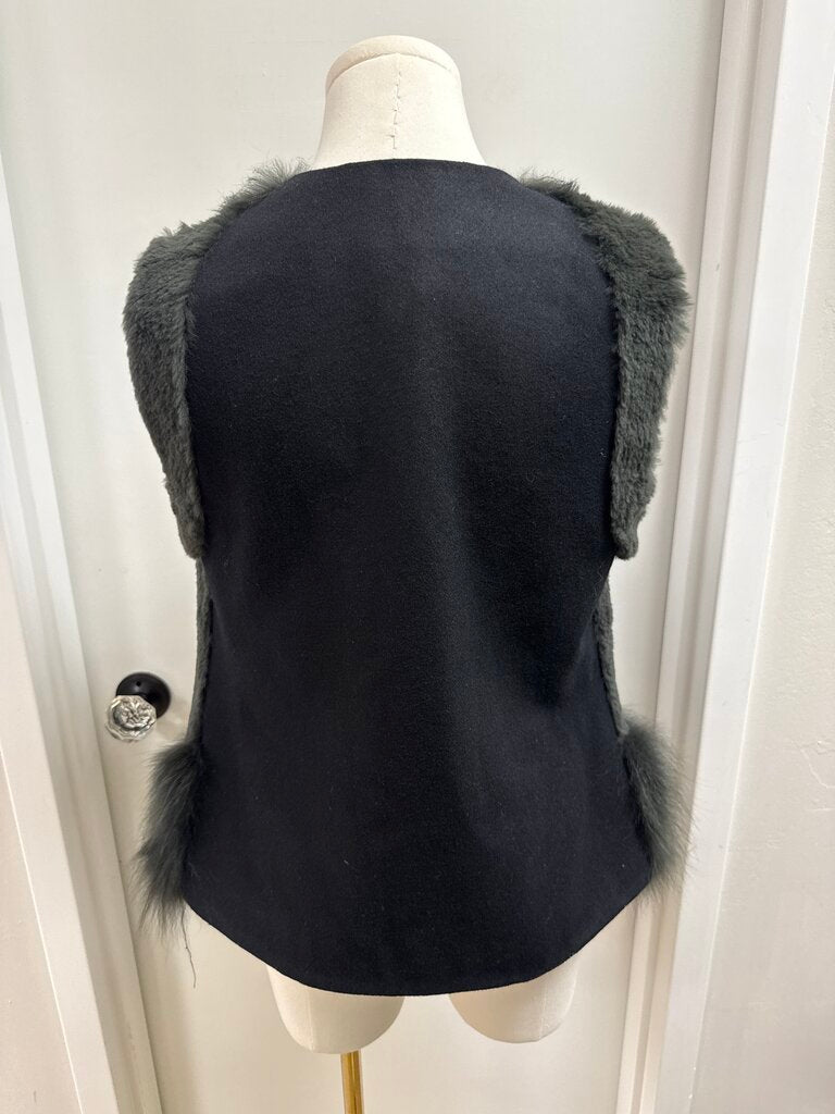 Ashley B Grey Rabbit Fur Vest