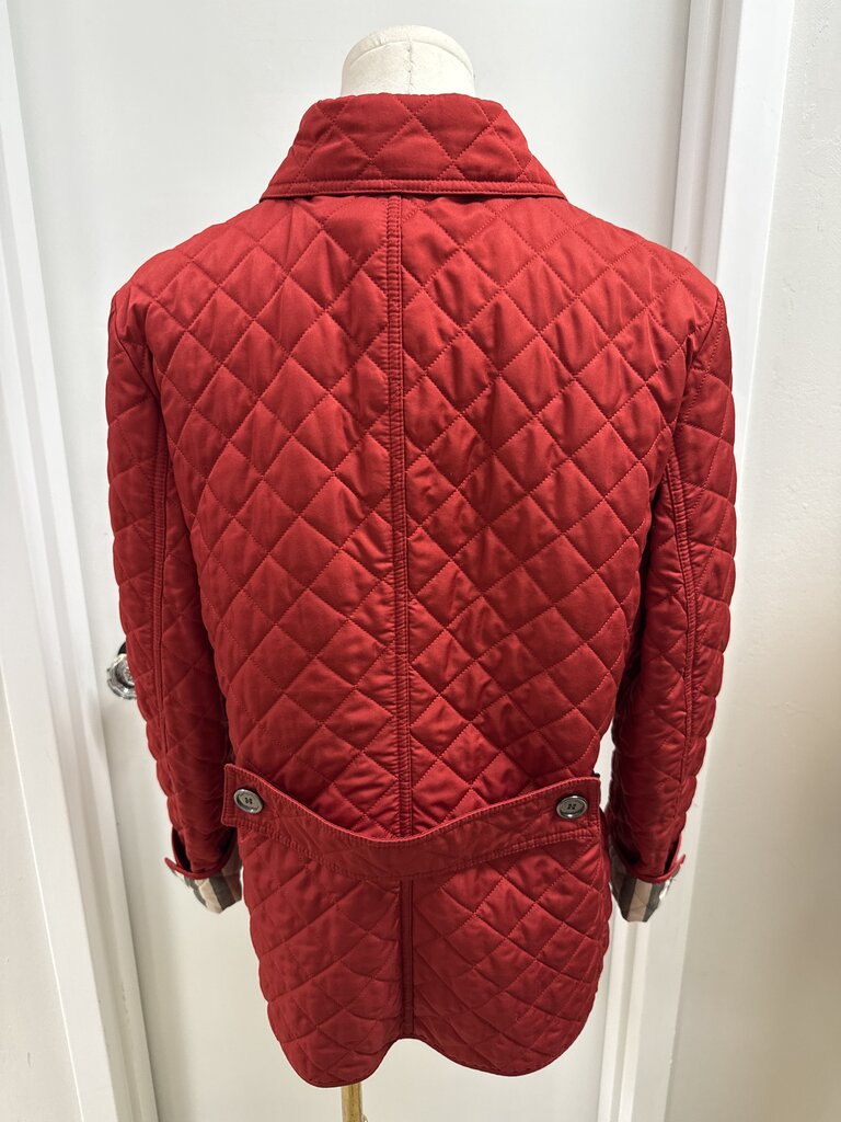 Burberry Red Quilted Barn Jacket
