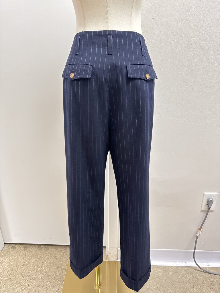The Great Navy Pinstripe Trouser