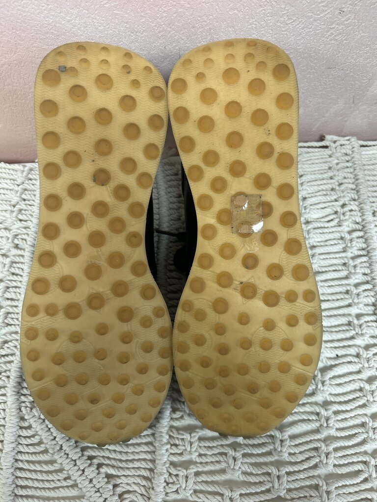 Tory Burch Black Leather Logo Sneaker w/Box