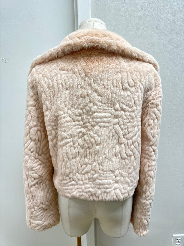 Unreal Fur Pink Cropped Jacket
