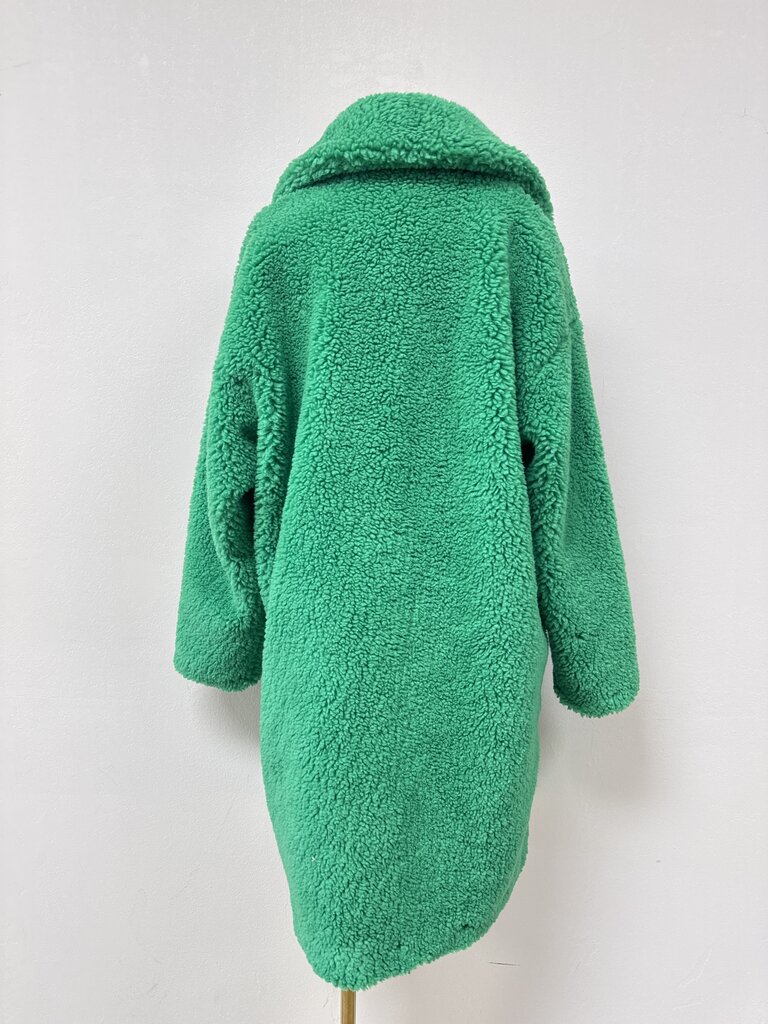 Apparis Green Teddy Coat NWT