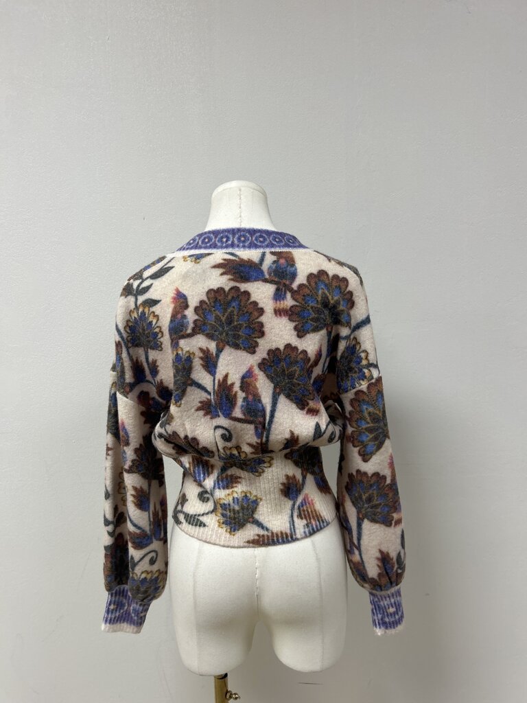 Farm Rio Cream Floral Cardigan