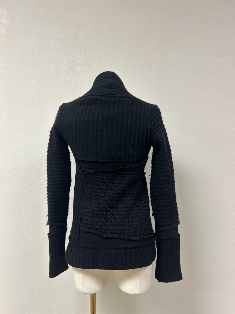 Isabel de Pedro Black Shawl Collar Sweater