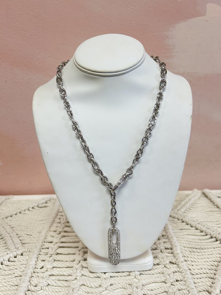 John Hardy Kali Silver Necklace w/Pendant