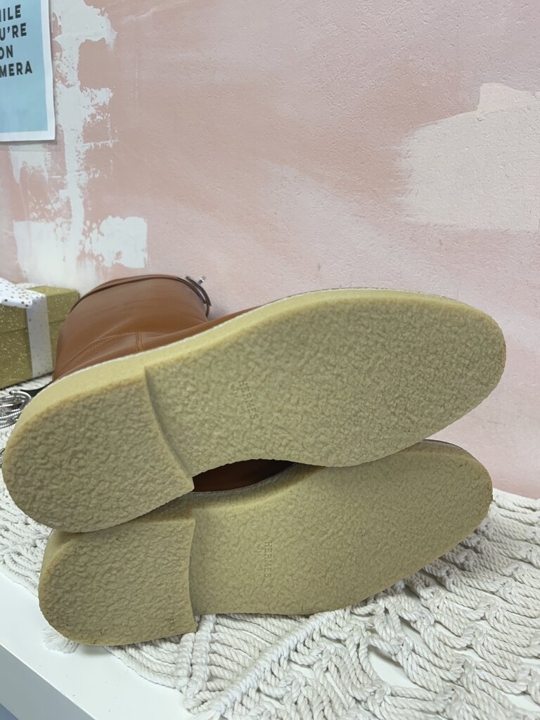 Hermes Camel Riding Boot w/Box (Orig $3175)