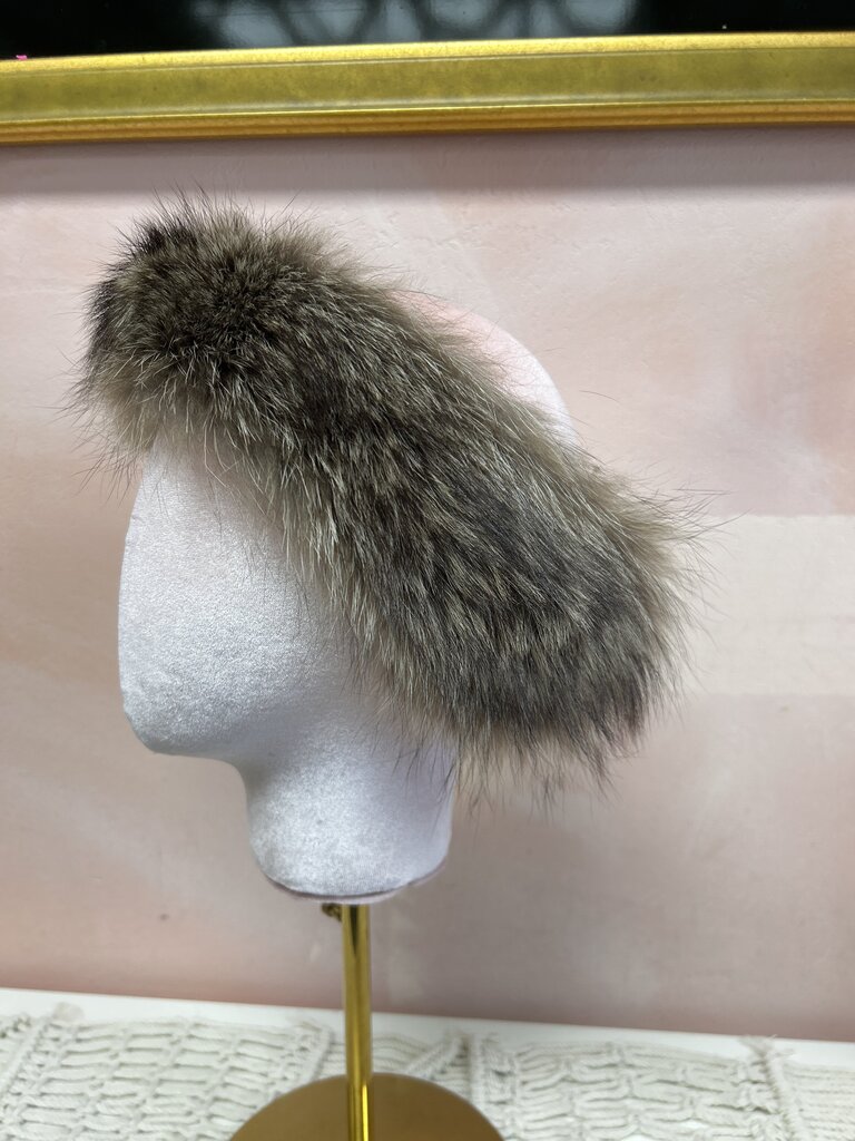 Beige Fur Headband
